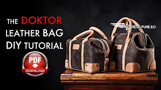 Vintage Frame Leather Doctor's Bag - Pattern Download and Video Tutorial