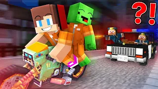 Why JJ and Mikey HIDING From The POLICE in Minecraft ? (Maizen)