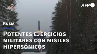 Rusia prueba potentes misiles entre temores de ataque a Ucrania | AFP