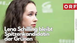 Lena Schilling remains the Green Party's top candidate