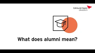 Edinburgh Napier University | Alumni | What does alumni mean?