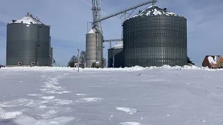 Up gp40 blasting through snow drifts on Martin Luther king day video 2 of 3