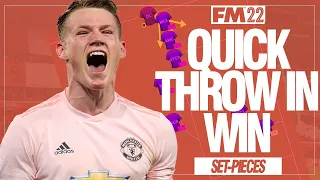 QUICK THROW IN ROUTINE WIN WIN WIN | FM22 Tactics | Football Manager Set Pieces