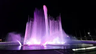 Sochi musical fountain at Olympic park 28 12 2019