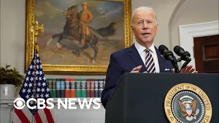 Biden bans Russian oil and energy imports as civilians flee Russian attacks