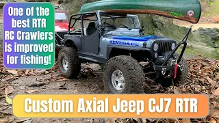 Custom Axial Jeep CJ7 - Mods and upgrades for crawling adventures and fishing!