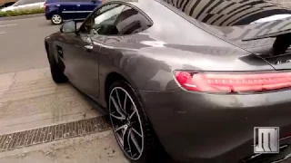 Mercedes Benz AMG GT LOUD REVS and POWER SLIDE