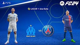 FC 24 - Marseille vs PSG | Ligue 1 Uber Eats 23/24 Full Match | PS5™ [4K60]