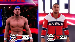 WWE 2K22 vs WWE 2k20 Chad Gable Entrance Comparison