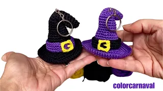 AMIGURUMI WITCH HAT KEY HOLDER