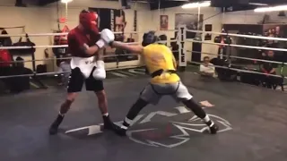 Caleb Plant Getting Ready For David Benavidez Leaked Sparring Session