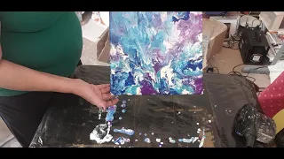 Di Acrylic Pouring.  Акриловая Заливка мастер класс с Катриной.fluid art(472)