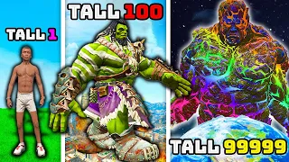 SHINCHAN From Shortest To TALLEST HULK In GTA 5!