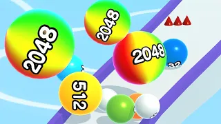 Ball Run 2048 - All Levels Gameplay Android, iOS ( Levels 826 - 848 )