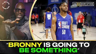 "Bronny Looks Really Good" - KG Was Impressed At The Combine | TICKET & THE TRUTH