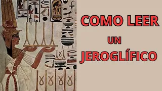 Como  leer un jeroglífico egipcio#documental #historia #egipto