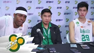 DLSU vs. AdU | Post-Game Press Interview | UAAP 80 | Nov. 18, 2017