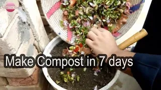 How to make compost in 7 days - how to make compost from kitchen waste