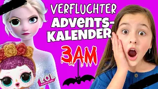 ÖFFNE NIEMALS 3 UHR NACHTS verfluchten L.O.L. Adventskalender von FROZEN ELSA 😱 Alles Ava