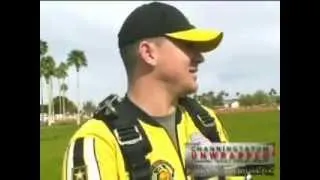 Channing Tatum Parachuting with the Golden Knights