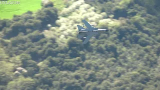 Low level flying 4 x Italian Air Force Tornado at Iniochos 2023