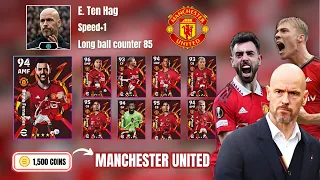 eFootball 2024- ĐÁNH GIÁ PACK MANCHESTER UTD | TEN HAG BOOSTER TỐC ĐỘ +1 | PHẢN CÔNG SIÊU NHANH