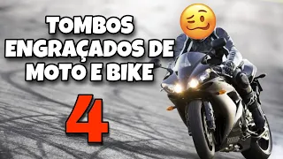 TOMBOS ENGRAÇADOS DE MOTO E BICICLETA 4 #comedia #tentenaorir #bike #moto #grau #fails #fail