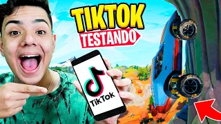 TESTEI LIFE HACKS DO TIKTOK NO FORTNITE *TIKTOK SOBRE OS NOVOS CARROS*