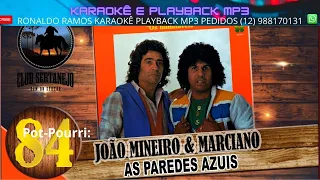 KARAOKÊ  - AS PAREDES AZUIS  - JOÃO MINEIRO E MARCIANO - LANÇ  - CONT  - 12 988170131 .