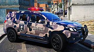 CRIMINOSO EM FUGA É PRESO PELO CHOQUE - PMGO | GTA 5 POLICIAL