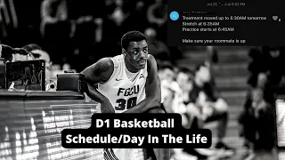 D1 Basketball Schedule/Day In The Life **With Screenshots**