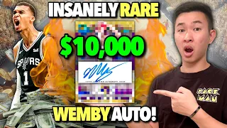 I spent $10,000 on VICTOR WEMBANYAMA’S CRAZY RARE rookie AUTOGRAPH card (IMPOSSIBLE to find)! 😱🔥
