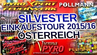 Silvester Feuerwerk Einkaufstour Österreich Wien 2015-16 PRO EDITION !!19 Shops!! [FULL HD]