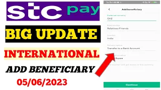 how to add international beneficiary in STC pay/aap aise add kare Beneficiary STC pay my