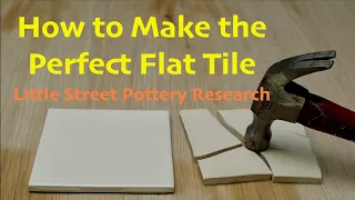 How to Make a Perfect Flat Tile for Pottery - No Wrinkles, No Cracking, No Kidding!