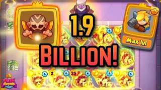 1.9 BILLION DAMAGE Monk Lvl 12 vs Max Inquisitor - Rush Royale