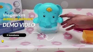 baby bath toys video:Bubble up Elephant demo