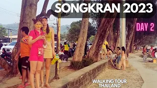 💦 SONGKRAN 2023 Ao Nang #2 | Water Festival Krabi Thailand 60 fps | No Talk