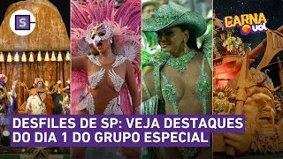 Carnaval 2024: assista aos MELHORES MOMENTOS das escolas de samba do Grupo Especial de SP - dia 1