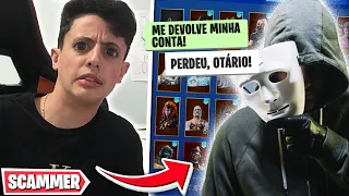 TENTOU ROUBAR A MINHA CONTA DO FORTNITE E FOI TROLLADO! -Trollando Scammers