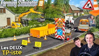 ON BARRE LA ROUTE ! Les deux TP-iste ! Farming Simulator 19