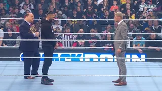 Roman Reigns cara a cara con Cody Rhodes Parte 1 - WWE SmackDown 22 de Marzo 2024 Español