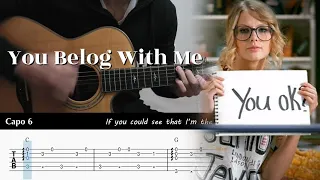 You Belong With Me - Taylor Swift - Fingerstyle Guitar TAB Chords