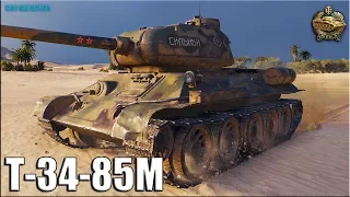 Т-34-85М тащит ВНИЗУ СПИСКА ✅ World of Tanks лучший бой