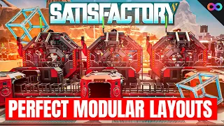 4 PERFECT Modular Frame Layouts for Satisfactory Update 8! (Beginner Guide)