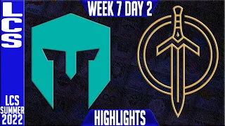 IMT vs GG Highlights | LCS Summer 2022 W7D2 | Immortals vs Golden Guardians