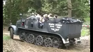 sdkfz 7 in action militracks overloon 2010