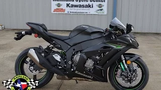 $15,999:  2016 Kawasaki  ZX10R ABS Metallic Matte Carbon Gray Overview and Review