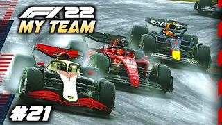 SHOCK WINNER & PODIUM IN A WILD DRY TO WET BRAZIL RACE! - F1 22 MY TEAM CAREER Part 21