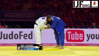 Judo WCh Budapest 2017 -90kg 1st round Majdov (SRB) - Gonzalez (CUB)